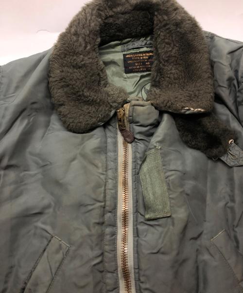 HOUSTON（ヒューストン）HOUSTON (ヒューストン) B-15Bフライトジャケット オリーブ サイズ:SIZE 40の古着・服飾アイテム