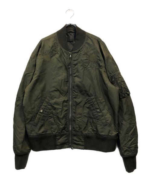 DIESEL Black Gold（ディーゼル ブラック ゴールド）DIESEL BLACK GOLD (ディーゼル ブラック ゴールド) JINGOLL-BUSジャケット グリーン サイズ:50の古着・服飾アイテム