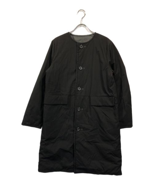 MACKINTOSH PHILOSOPHY（マッキントッシュ フィロソフィー）MACKINTOSH PHILOSOPHY (マッキントッシュ フィロソフィー) ウールサキソニーリバーシコート ブラック×グレー サイズ:SIZE 38の古着・服飾アイテム