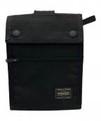 PORTERポーター）の古着「HYBRID  TRAVEL CASE　ハイブリットトラベルケース　ショルダーウォレット」｜ブラック