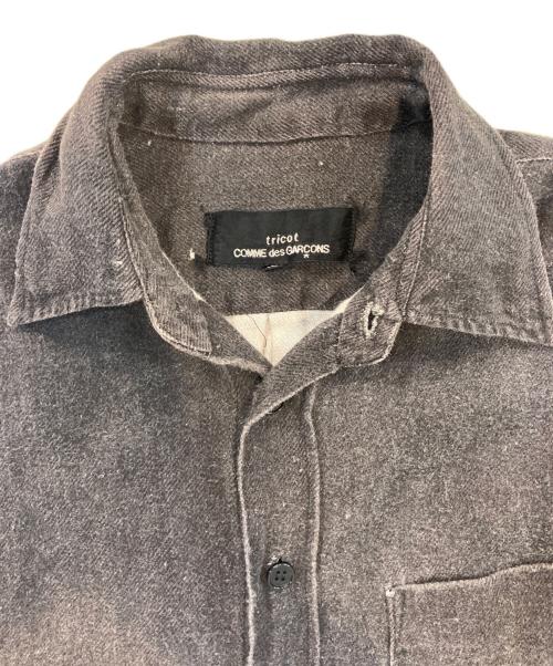 tricot COMME des GARCONS（トリココムデギャルソン）tricot COMME des GARCONS (トリココムデギャルソン) リネンデニムシャツ グレー サイズ:Mの古着・服飾アイテム