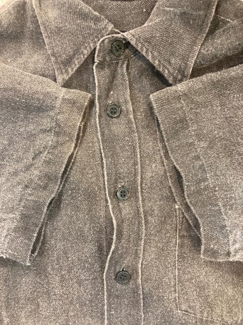 tricot COMME des GARCONS（トリココムデギャルソン）tricot COMME des GARCONS (トリココムデギャルソン) リネンデニムシャツ グレー サイズ:Mの古着・服飾アイテム