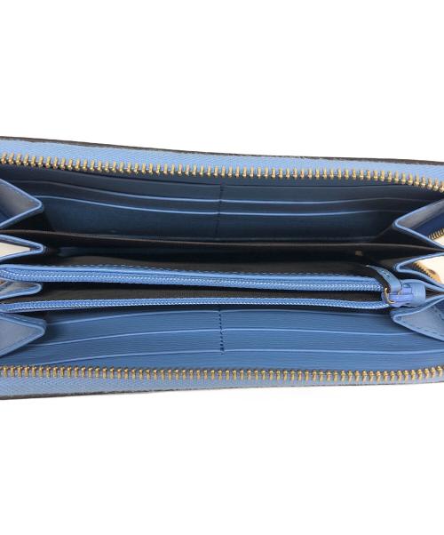 GUCCI（グッチ）GUCCI (グッチ) ラウンドファスナー財布 スカイブルーの古着・服飾アイテム
