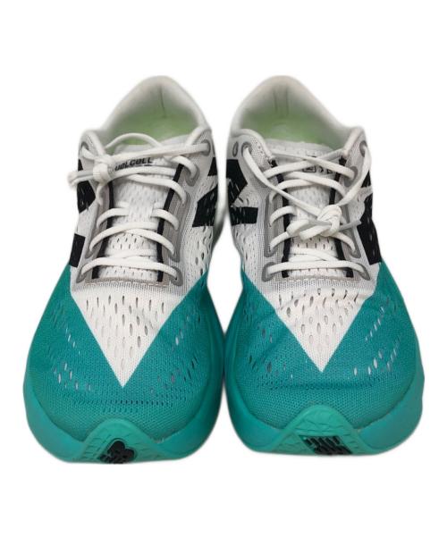 NEW BALANCE（ニューバランス）NEW BALANCE (ニューバランス) フューエルセル スーパーコンプ ペーサー v2 ホワイト×グリーン サイズ:25㎝の古着・服飾アイテム