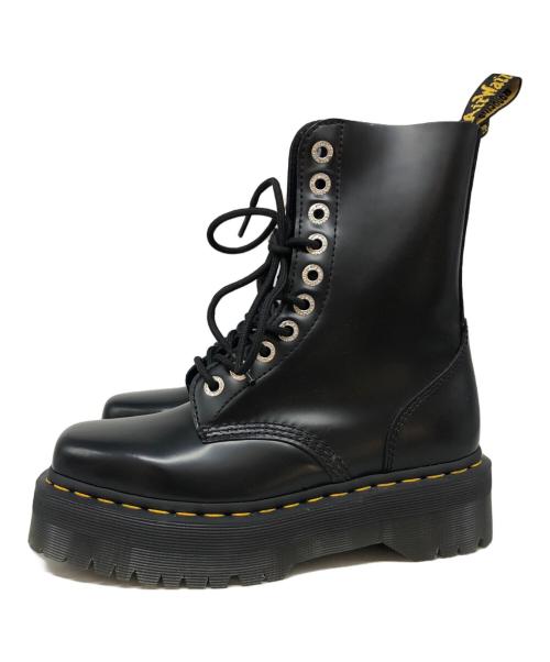 Dr.Martens（ドクターマーチン）Dr.Martens (ドクターマーチン) SQUARED 10 ホール ブーツ ブラック サイズ:SIZE UK5の古着・服飾アイテム