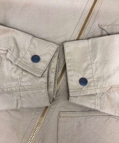 tehu tehu（テフテフ）tehu tehu (テフテフ) 斜めジップハンティングジャケット ベージュ サイズ:3の古着・服飾アイテム
