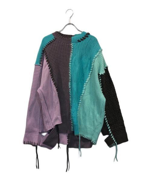 MAISON SPECIAL（メゾンスペシャル）MAISON SPECIAL (メゾンスペシャル) 鬼ワッフルニット スカイブルー サイズ:SIZE 1の古着・服飾アイテム