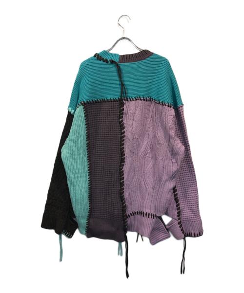 MAISON SPECIAL（メゾンスペシャル）MAISON SPECIAL (メゾンスペシャル) 鬼ワッフルニット スカイブルー サイズ:SIZE 1の古着・服飾アイテム