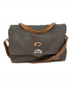 zanellatoザネラート）の古着「波型ボストンバッグ」｜ブラック