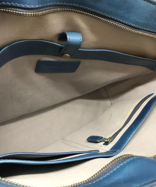 MOTHERHOUSE（マザーハウス）MOTHERHOUSE (マザーハウス) アンティーク メッシュ スリム トート ブルーの古着・服飾アイテム