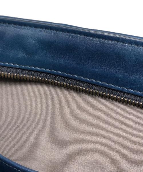 MOTHERHOUSE（マザーハウス）MOTHERHOUSE (マザーハウス) アンティーク メッシュ スリム トート ブルーの古着・服飾アイテム