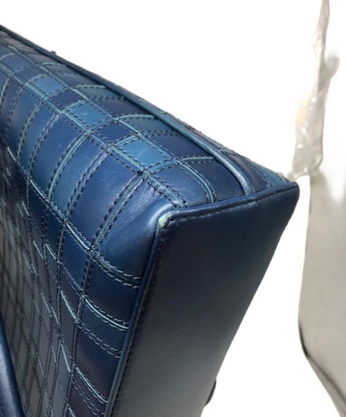 MOTHERHOUSE（マザーハウス）MOTHERHOUSE (マザーハウス) アンティーク メッシュ スリム トート ブルーの古着・服飾アイテム