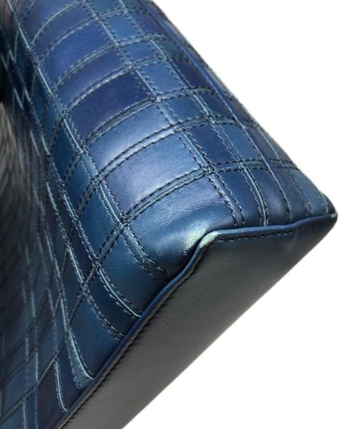 MOTHERHOUSE（マザーハウス）MOTHERHOUSE (マザーハウス) アンティーク メッシュ スリム トート ブルーの古着・服飾アイテム