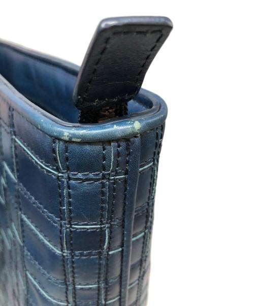 MOTHERHOUSE（マザーハウス）MOTHERHOUSE (マザーハウス) アンティーク メッシュ スリム トート ブルーの古着・服飾アイテム