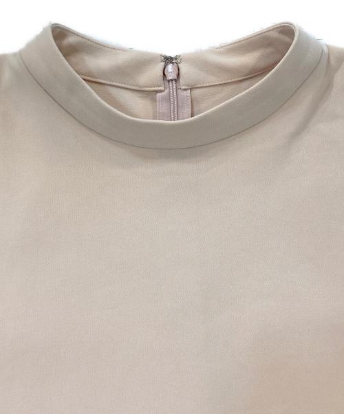 SOEJU（ソージュ）SOEJU (ソージュ) スタンドカラーコクーンブラウス ベージュ サイズ:Sの古着・服飾アイテム