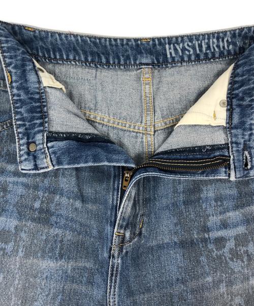 Hysteric Glamour（ヒステリックグラマー）Hysteric Glamour (ヒステリックグラマー) SKULL SNAKE テーパードデニムパンツ インディゴ サイズ:68.5の古着・服飾アイテム