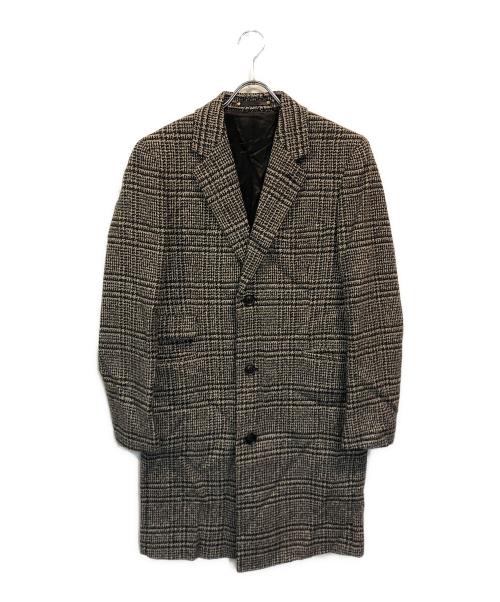PAUL SMITH（ポールスミス）Paul Smith (ポールスミス) グレンチェックチェスターコート グレー サイズ:Mの古着・服飾アイテム