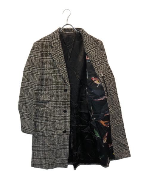 PAUL SMITH（ポールスミス）Paul Smith (ポールスミス) グレンチェックチェスターコート グレー サイズ:Mの古着・服飾アイテム
