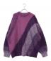 MAISON SPECIAL（メゾンスペシャル）の古着「ウェーブグラデーションシャギープライムオーバーモヘヤニットプルオーバー」｜パープル