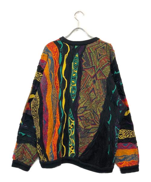 Coogi（クージー）Coogi (クージー) クレイジーパターン3Ｄニット マルチカラー サイズ:SIZE Sの古着・服飾アイテム