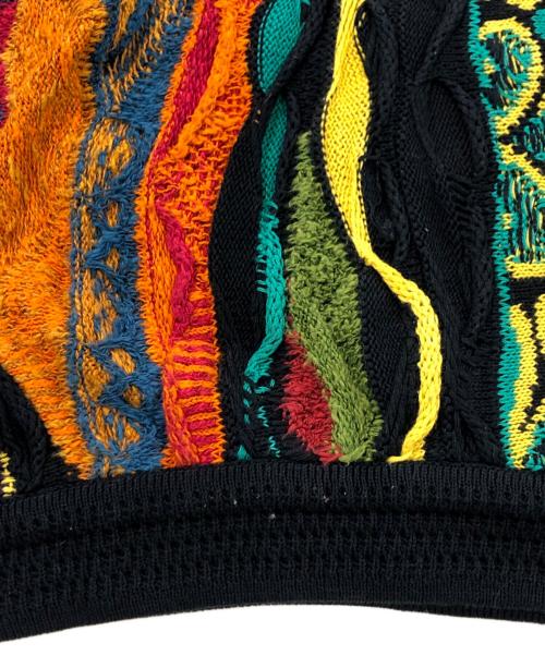Coogi（クージー）Coogi (クージー) クレイジーパターン3Ｄニット マルチカラー サイズ:SIZE Sの古着・服飾アイテム