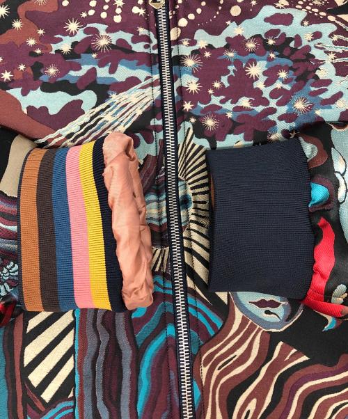 PAUL SMITH（ポールスミス）PAUL SMITH (ポールスミス) DREAMER ボンバージャケット パープル サイズ:Mの古着・服飾アイテム