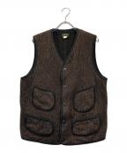 SUGAR CANEシュガーケーン）の古着「BEACH CLOTH VEST」｜ブラウン