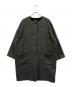 オローネ（オローネ）の古着「ノーカラーコート」｜グレー