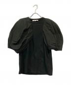 ENFOLDエンフォルド）の古着「パフスリーブＴシャツ」｜ブラック