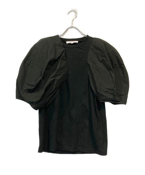 ENFOLD（エンフォルド）ENFOLD (エンフォルド) パフスリーブＴシャツ ブラック サイズ:38の古着・服飾アイテム