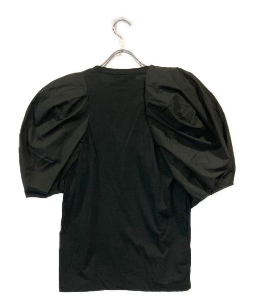 ENFOLD（エンフォルド）ENFOLD (エンフォルド) パフスリーブＴシャツ ブラック サイズ:38の古着・服飾アイテム