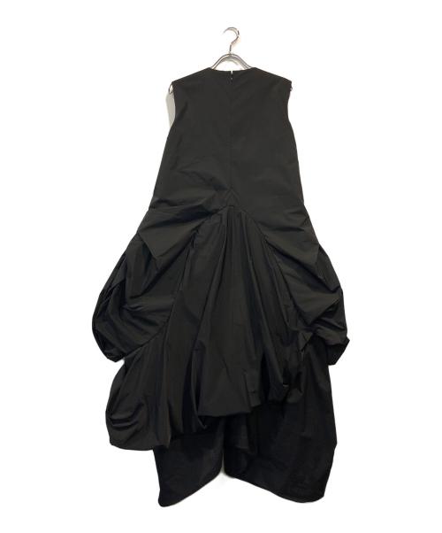 ENFOLD（エンフォルド）ENFOLD (エンフォルド) ストレッチタフタバルーンドレス ブラック サイズ:３６の古着・服飾アイテム