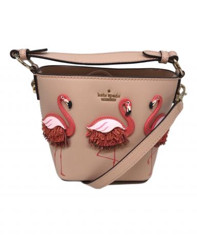 ケイトスペード 白鳥 ショルダーバック ピンク スワン フラミンゴ 中古・古着通販】Kate Spade (ケイトスペード) フラミンゴショルダー