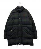 POLO RALPH LAURENポロ・ラルフローレン）の古着「ブラックウォッチウールブレンドダウンジャケット」｜グレー