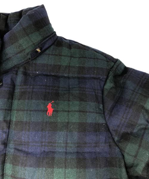 POLO RALPH LAUREN（ポロ・ラルフローレン）POLO RALPH LAUREN (ポロ・ラルフローレン) ブラックウォッチウールブレンドダウンジャケット グレー サイズ:Lの古着・服飾アイテム