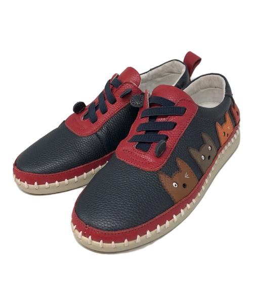 estacion（エスタシオ）estacion (エスタシオ) ローカットスニーカー ネイビー サイズ:23.5㎝の古着・服飾アイテム