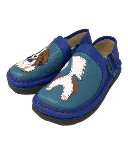 estacion（エスタシオ）estacion (エスタシオ) ダックスフンド×ボールスニーカー スカイブルー×ブルー サイズ:Mの古着・服飾アイテム