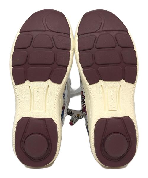 estacion（エスタシオ）estacion (エスタシオ) プリント柄エアサイクルハイカットスニーカー ホワイト サイズ:Mの古着・服飾アイテム