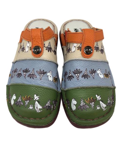 estacion（エスタシオ）estacion (エスタシオ) ムーミン谷の仲間たちモチーフサボサンダル グレー サイズ:Lの古着・服飾アイテム
