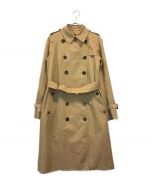 Aquascutum（アクアスキュータム）の古着「BASIC TRENCH COAT LONG」｜ベージュ