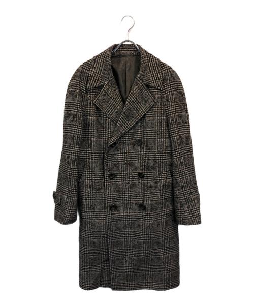 janecostellazione（ジャンコステラッツォーネ）janecostellazione (ジャンコステラッツォーネ) ツイードグレンチェックコート グレー サイズ:Mの古着・服飾アイテム