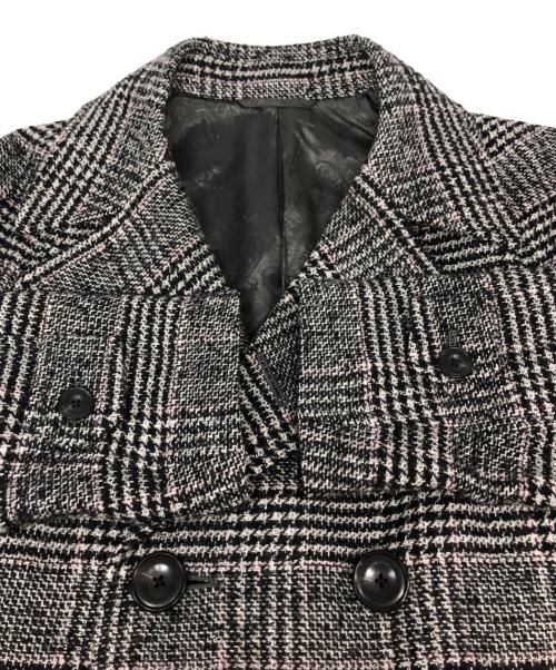 janecostellazione（ジャンコステラッツォーネ）janecostellazione (ジャンコステラッツォーネ) ツイードグレンチェックコート グレー サイズ:Mの古着・服飾アイテム