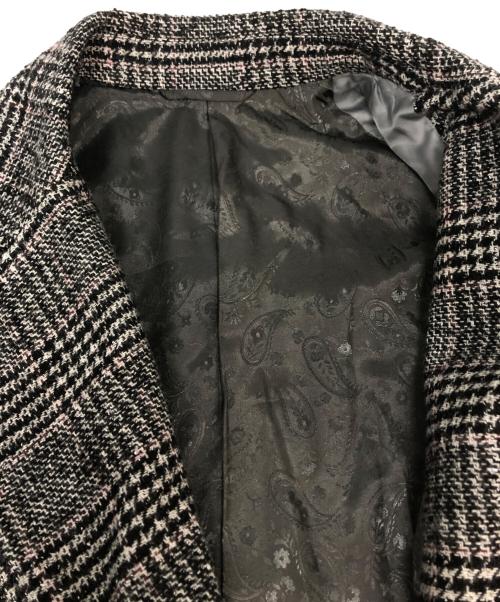 janecostellazione（ジャンコステラッツォーネ）janecostellazione (ジャンコステラッツォーネ) ツイードグレンチェックコート グレー サイズ:Mの古着・服飾アイテム