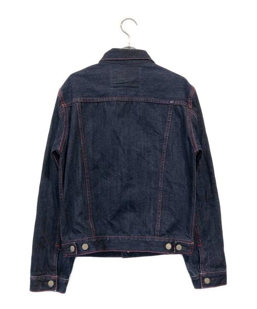 児島ジーンズ（コジマジーンズ）児島ジーンズ (コジマジーンズ) LAGER BEER (ラガービール) ラガービール コラボ デニムジャケット インディゴ サイズ:Lの古着・服飾アイテム