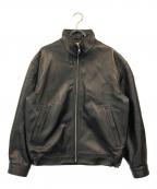 BEAUTY&YOUTHビューティーアンドユース）の古着「シープレザー MIL ブルゾン」｜ブラック