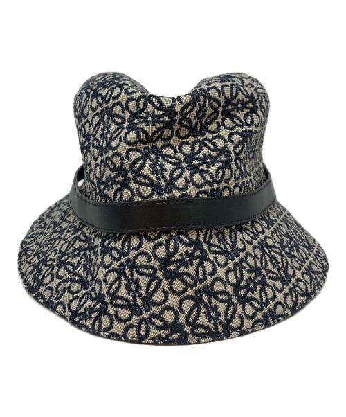 LOEWE（ロエベ）LOEWE (ロエベ) アナグラムバケットハット インディゴ サイズ:59の古着・服飾アイテム