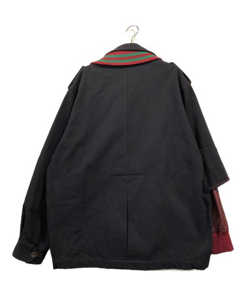 kolor/BEACON（カラービーコン）kolor/BEACON (カラービーコン) エルボーパッチ ドッキングジャケット ブル ネイビー サイズ:1の古着・服飾アイテム