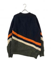 sacai（サカイ）の古着「LAMBSWOOL PULLOVER」｜ネイビー