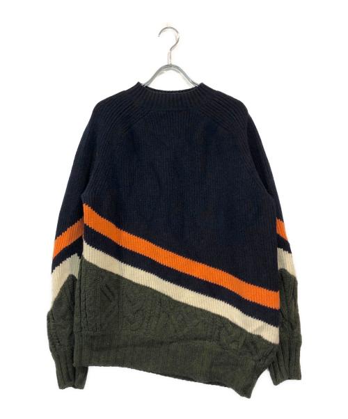 sacai（サカイ）sacai (サカイ) LAMBSWOOL PULLOVER ネイビー サイズ:SIZE 2の古着・服飾アイテム