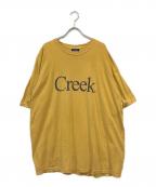 Creekクリーク）の古着「ロゴプリントTシャツ」｜イエロー